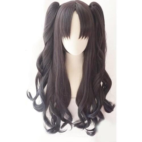 Cartoon Anime Fate/stay night Tohsaka Rin Long Wig Synthetic Hair Cosplay Accessories Party Decoration Women Girl Gift 1 pcs