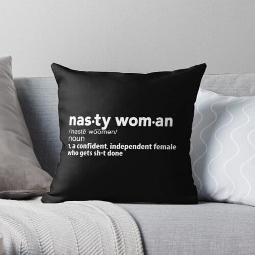 Nasty Woman Definition Throw Pillow Cushion Cover Polyester throw pillows case on sofa home living room car seat decor 45x45cm