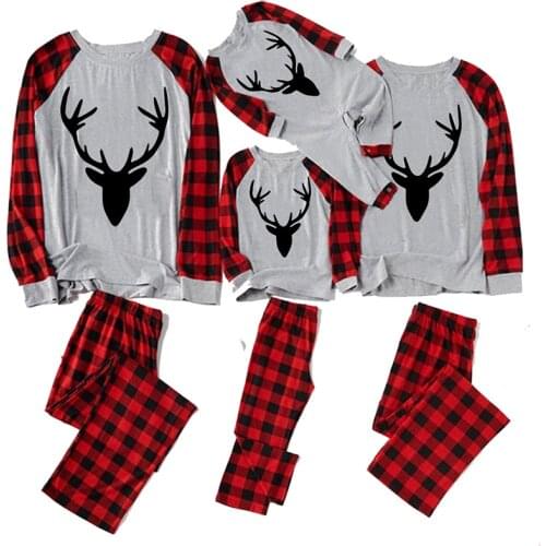 Family Matching Pyjamas Outfits 2021 Christmas Pajamas Set Mother Father Daughter Son Sleepwear Baby Romper Family Look Pijamas