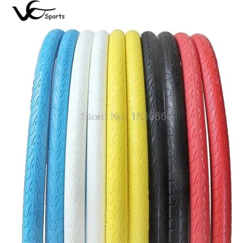 Road Bike Tires 700C*23C Fixed Gear Bike Bicycle tyre Solid tire High quality microvoid blue white red green yellow black color