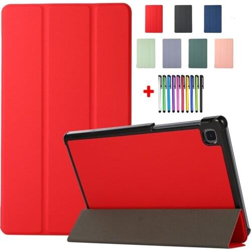 SM-T220 / T225 Funda Tri Folding Tablet For Samsung Tab A7 Lite Case 8.7 inch 2021 Coque Flip Shell For Galaxy Tab A7 Lite Cover