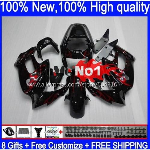 SuperHawk For HONDA VTR1000F 1997 2002 2003 2004 2005 117MC.8 VTR1000 F VTR 1000 F 1000F 97 98 99 00 01 Fairings Metal Red flame