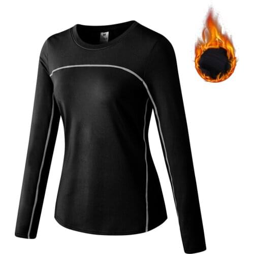 Autumn Winter Top Thermal Underwear Women Fleece o Neck Shirt Base Warmer Sport Tops Thermo Clothing Pajamas Sleepwear Plus Size