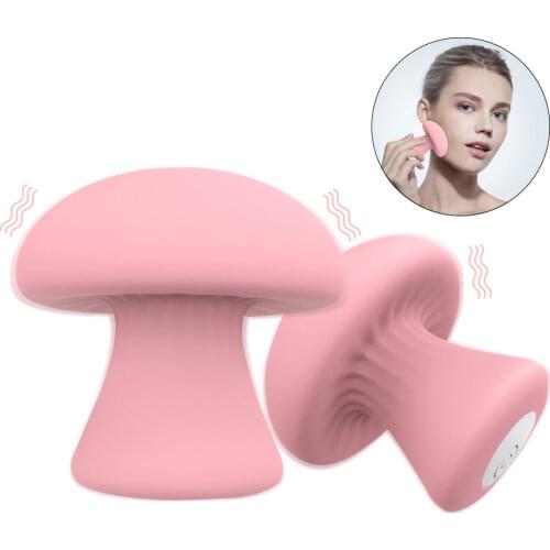 New USB Rechargeable Mushroom Shaped Massage Vibrator G Spot Stimulator Vibrator Sex Toys For Women Vaginal Tight Exercises