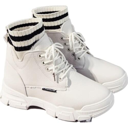 Sneakers Women Shoes Woman Zapatillas Mujer Casual Winter Boots Women High Top Warm Cotton Shoes Outdoor Zapatos De Mujer Lace