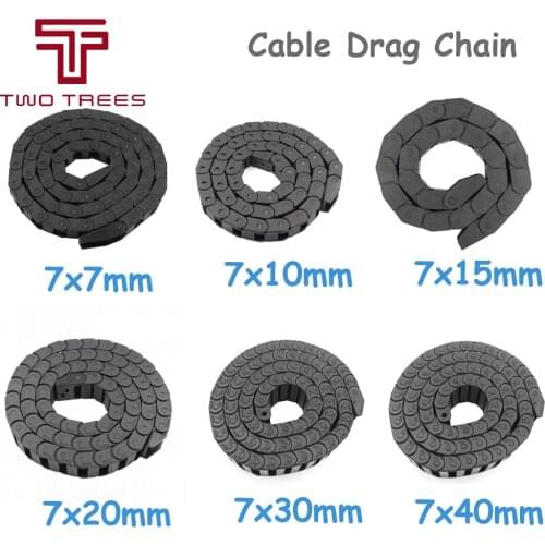 1 Meter Cable Chains Transmission Drag Chain for Machine Drag Chain Wire Carrier For CNC Router Machine Tools 3D Printer Parts