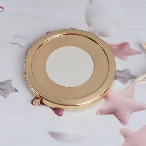 1PC Portable Double Side Mirro Fashion Women Ladies Make Up Mirror Cosmetic Folding Compact Pocket With Makeup Tool Gift