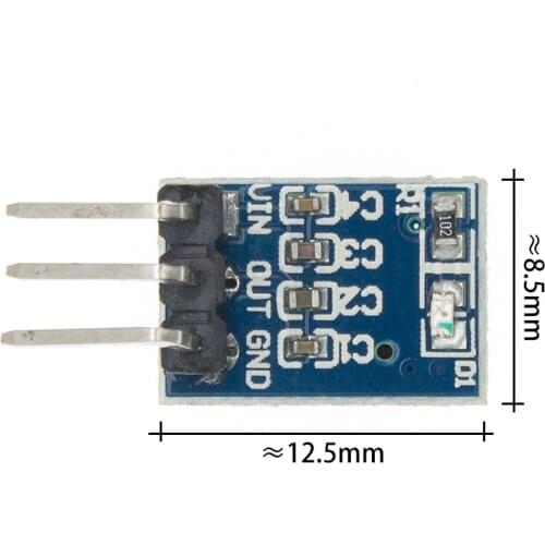 10pcs/lot DC 5V to 3.3V Step-Down Power Supply Module AMS1117-3.3 LDO 800MA
