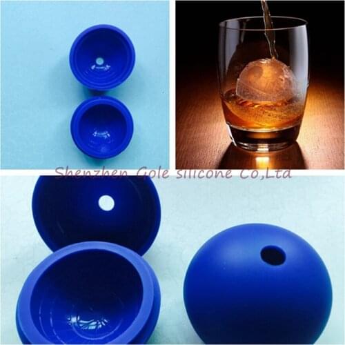 100pcs Creative Silicone Blue Wars Death Star Round Ball Ice Cube Mold Tray Desert Sphere Mould DIY Cocktail Ice Cream Makers