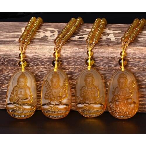 2020 Natural Buddha Drop Pendant Necklace Amulet Lucky Pendant Maitreya Auspicious Necklace Jewelry for Women Men Fashion