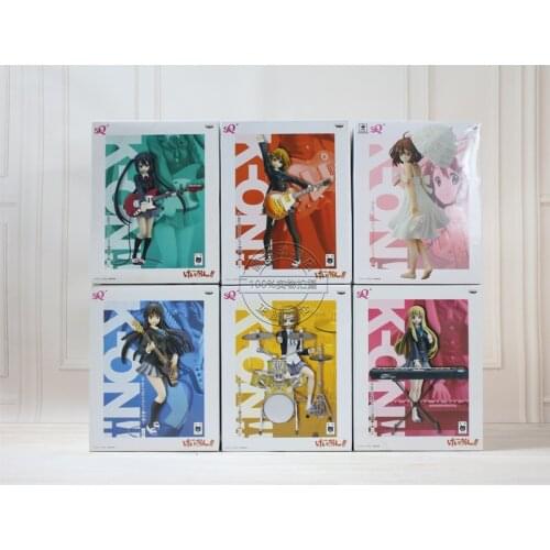 BANDAI Banpreto K ON SQ Hirasawa Yui Akiyama Mio Tainaka Ritsu Kotobuki Tsumugi Nakano Azusa Anime Toys Figure