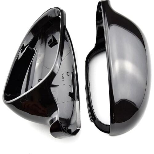 ABS carbon black Mirror Cover Rearview Side Mirror Cap For VW Volkswagen Passat B6 R36 Golf 5 Jetta MK5