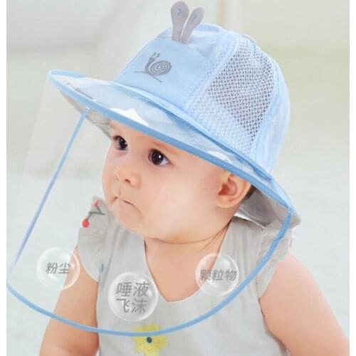 Baby Hat summer protective hat childrens breathable mesh anti droplet saliva isolation HAT baby sunscreen hat