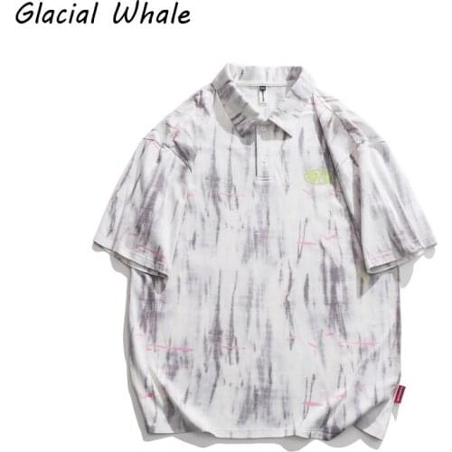GlacialWhale Mans Oversized T-shirt Men 2021 Summer New Top Tie dye T-shirts Harajuku Casual Tshirt Male Blue T Shirt For Men