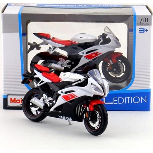 Maisto Toy/Diecast Metal Motorcycle Model/1:18 Scale/2008 YAMAHA YZF-R6 Supercross/Educational Collection/Gift For Children