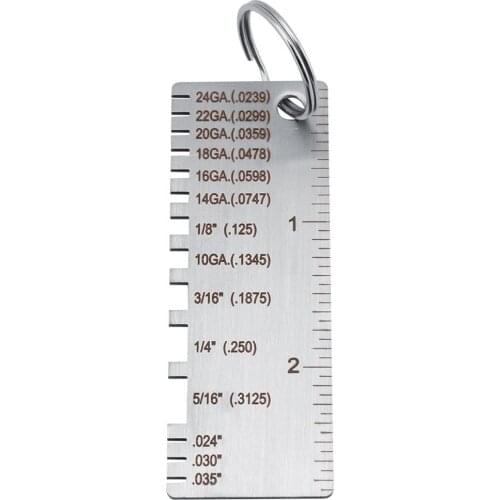 Stainless Steel Gage Thickness Measuring Plate Measurement Metal Sheet Wire Gauge Soldering