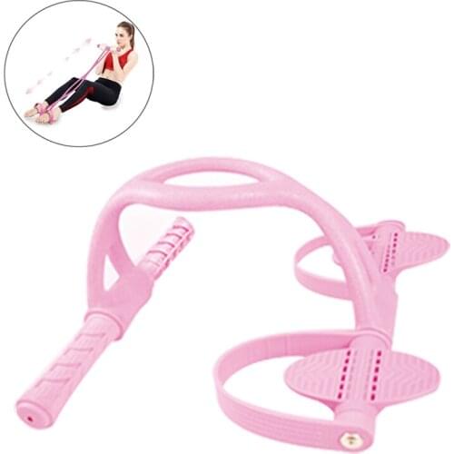 Resistance Band Latex Sit-up Bodybuilding Expander Elastic Pull Rope Fitness Equipment For Abdomen Waist Arm Stretching Training