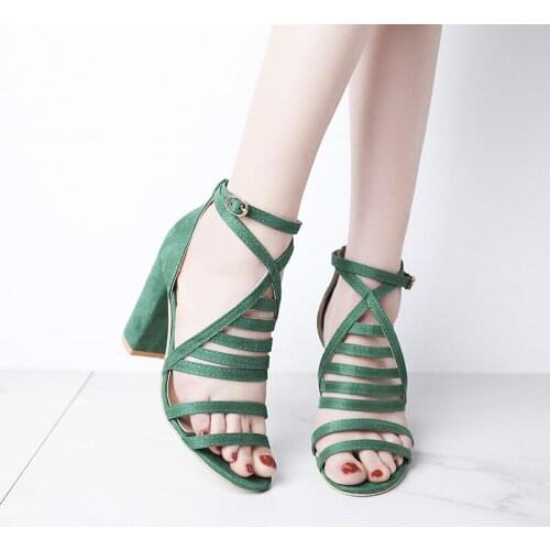 ZZPOHE Summer Shoes Women Pumps Ladies Comfortable High Heels Sandals Female Wedding Sexy Shoes Lady Sandals Plus Size 35-43