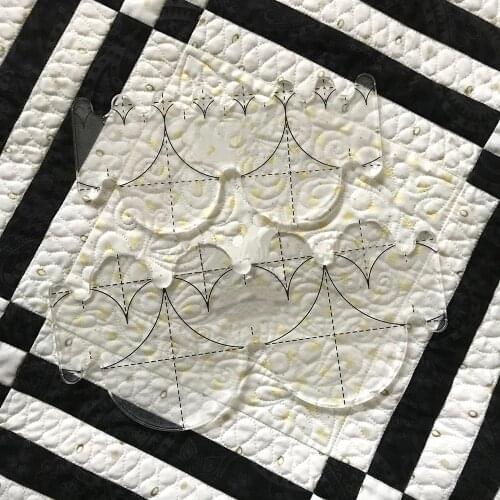 Quilters templates Ruler Clamshell ruler for sewing machine 1set=2pcs #QTSKCL2