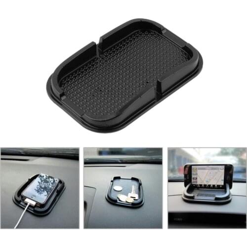 Black Car Dashboard Sticky Pad Mat Anti Non Slip Gadget Mobile Phone GPS Holder Stand Accessories Smartphones Guard Protector