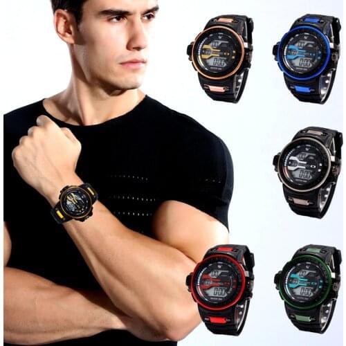 Mens Watch Simple Luminous Sensor Led Digital Electronic Bracelet Watches Outdoor Running Sport Waterproof Watch Relogio Reloj