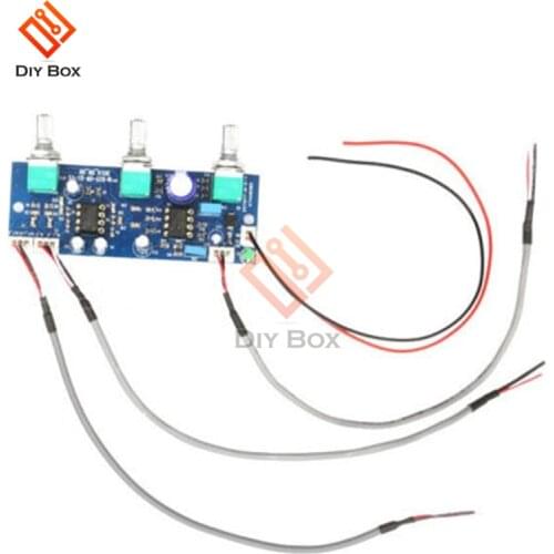 NE5532 Stereo Pre-amp Pre Amplifier Board 2 Channels Amplifier Module volume control for phone Preamp HIFI Modulo Amplificador