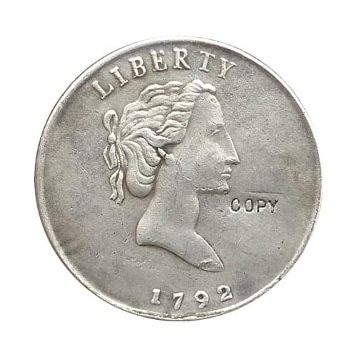 Wholesale 1792 Quarter Dollar Coins Copy 100% coper manufacturing silver-plated