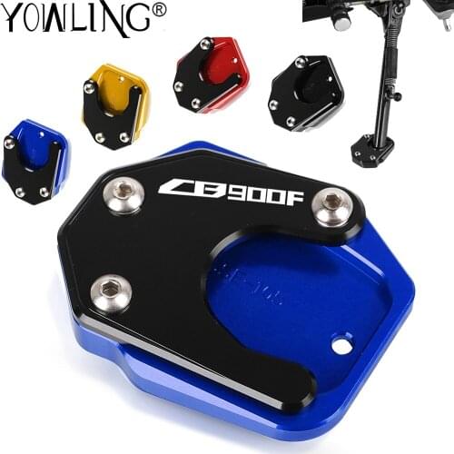For HONDA CB900F CB 900F HORNET 2002 2003 2004 2005 2006 2007 Motorcycle Side Stand Enlarge Plate Kickstand Extension Protection