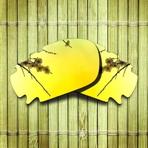Polarized Replacement Lense For-Oakley Jawbone Vented Sunglasses Frame True Color Mirrored Coating - Yellow Color Available
