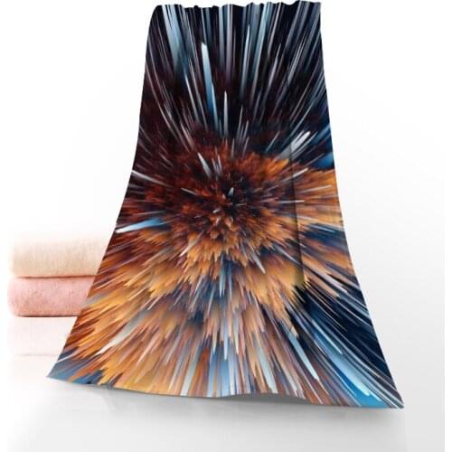 Custom Abstract Art Fashion Bath Towel Washcloth Home Textile Travel Hand Face Towel Microfiber Bathroom Towels For Adults
