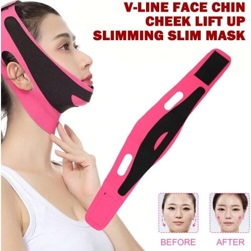 V Face Line Belt Double Chin Sliming Bandage Cheek Lift Up Anti Wrinkle Mask Strap Band Beauty Tool