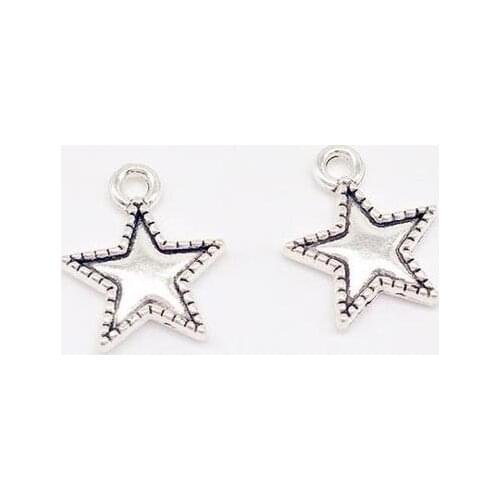 Vintage 20 pcs star charms alloy tiny star Pendants fit DIY necklace bracelet earring charms Jewelry Making