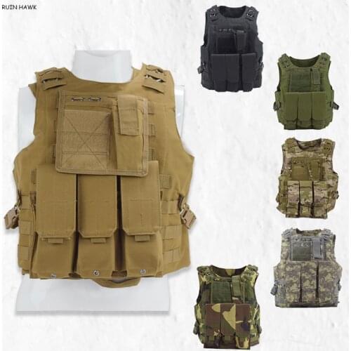 Military Equipment Camouflage Amphibious Vest Body Armor Hunting Air Gun Tactical Vest Military Combat Training Vest