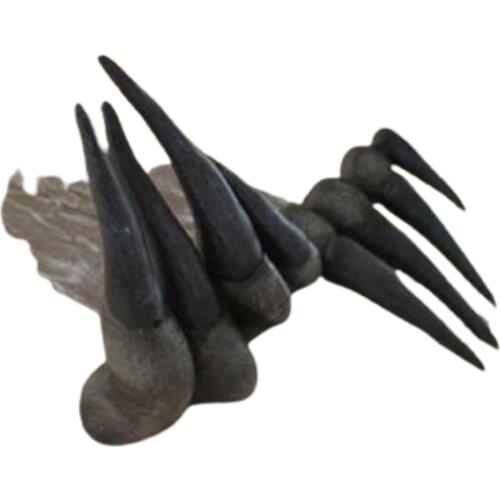 Thriller Devils Hand Bookmark Stylish Devils Hand Resin Bookmarks Thriller Halloween Bookmark Gift for Friends DU55