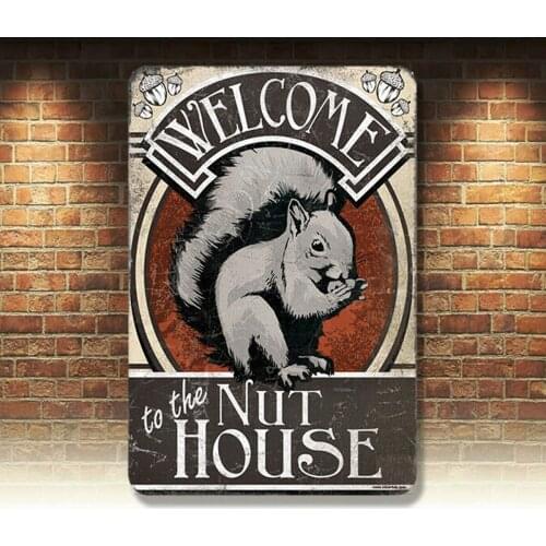 Animal Vintage Retro Metal Tin Signs Wall Plaques Bar Club Pub Plates Home Decor