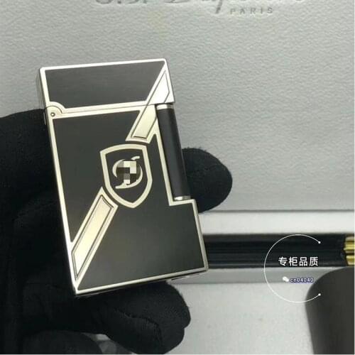 100% brand new retro DuPont bright sound lighter Seiko manufacture windproof copper body cigarette lighter with box