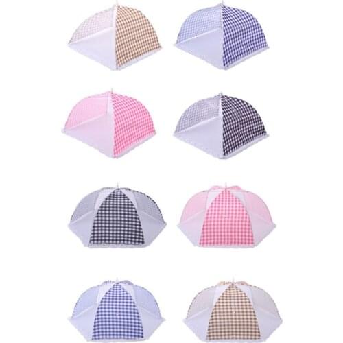 4 Pcs Pop-Up Mesh Screen Food Cover Tent Reusable Collapsible Anti Fly Mosquitoes Umbrella Food Cover Net Protector