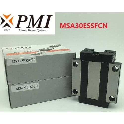 8pcs/lot Original Taiwan PMI MSA30E-N MSA30ESSFCN linear guideway sliding block Carriage for CO2 laser machine MSA30E
