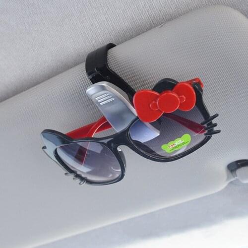 Car Sun Visor Glasses Clip Clamp Sunglasses Bracket Case For Mini Cooper S JCW R55 F55 F60 Smart 453 fortwo forfour Accessories