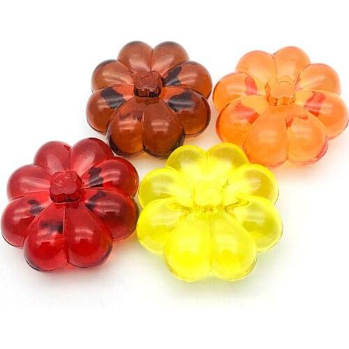 10pcs Colorful pumpkin beads simulation crystal rhinestones Doll Machine Fills Childrens DIY Acrylic Beads Fish tank decoration