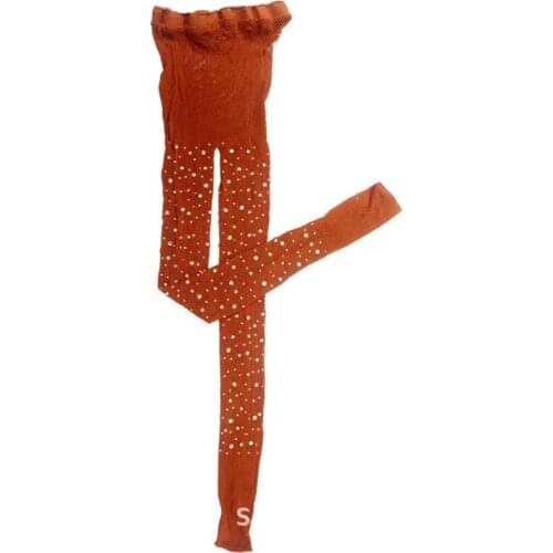 Women Sexy Hollow Out Fishnet Pantyhose Glitter Rhinestone Diamond Embellished Slim Mesh Tights See-Through Net Stockings Party