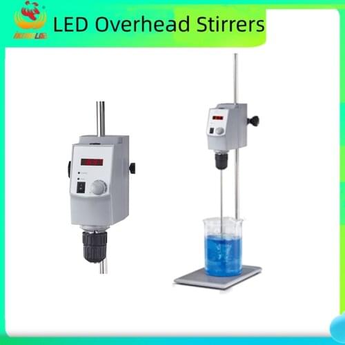 LED Overhead Stirrers Chemistry Laboratory Equipment Large Capacity 20L Stirrers Digital Electric Mixer