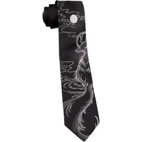 Free Shipping New fashion casual male Mens Original design god beast embroidery tie female students handsome literary necktie