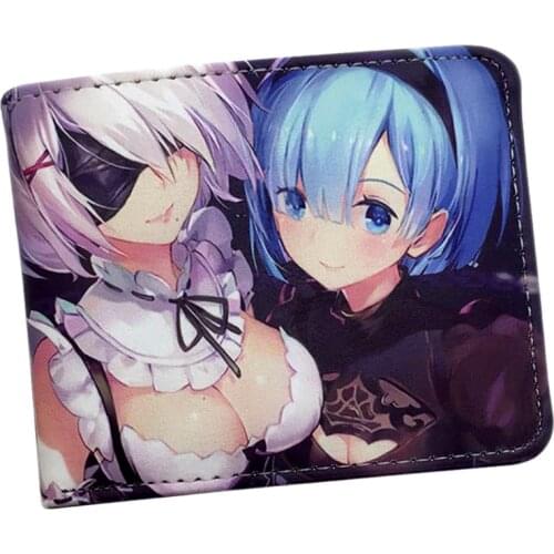 Wallet femal anime re zero Re Life in a different world from zero wallet with coin pocket card id holders
