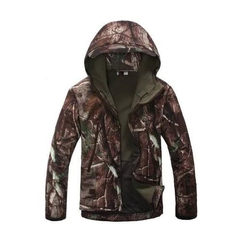Man Military Tactical Hiking Jacket Lurker Shark Skin Softshell V5 Outdoor Hunting Coat Hooded Army Camo Outerwear