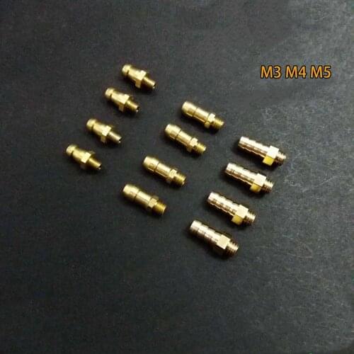 M3 M4 M5 Copper grease nipple Water outlet Spill nozzle Vent Spare Parts Access For Boat Ship Helicopter Toys Model