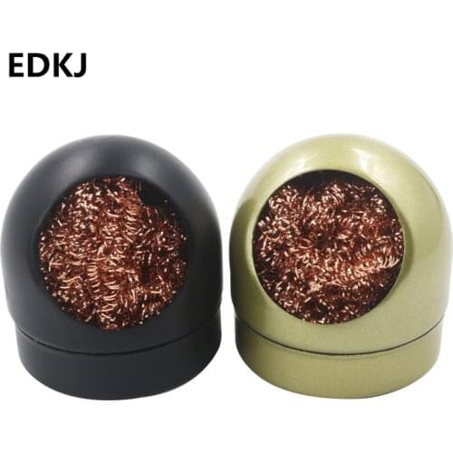 Metal Wire With Stand Set Welding Desoldering Soldering Solder Iron Tip Dross Cleaner Cleaning Steel Ball Mesh Filter Tin Remove
