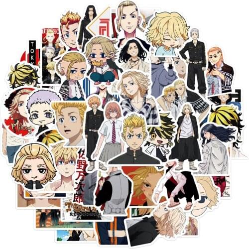 10/50pcs/lot Anime Tokyo Revengers Graffiti Stickers for Luggage Car Guaitar Skateboard Phone Laptop DIY Bicycle Decal