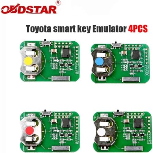 OBDSTAR Smart Key Simulator for Toyota 4PCS Works with X300PRO4/X300DP/X300DP PLUS
