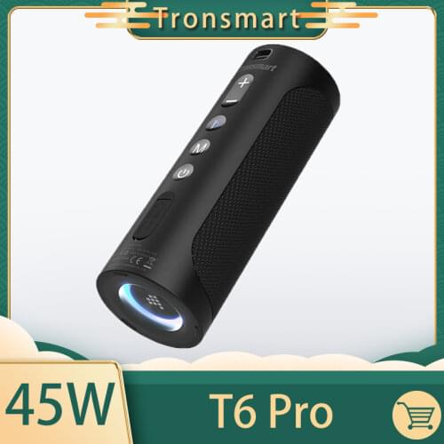 Tronsmart T6 Pro Bluetooth 5.0 Portable Speaker with Up to 45W Built-in Powerbank IPX6 Waterproof Type-C 24 hours of Playtime